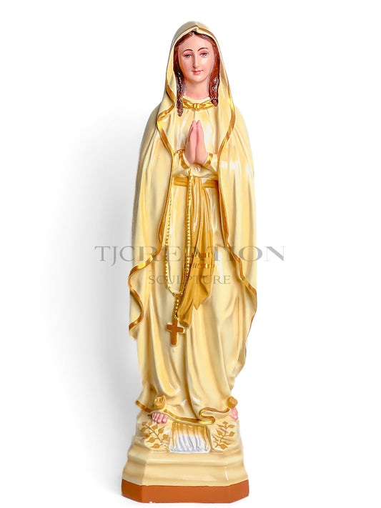 Handcrafted Virgin Mary Statue 24 inches- Ivory Finish