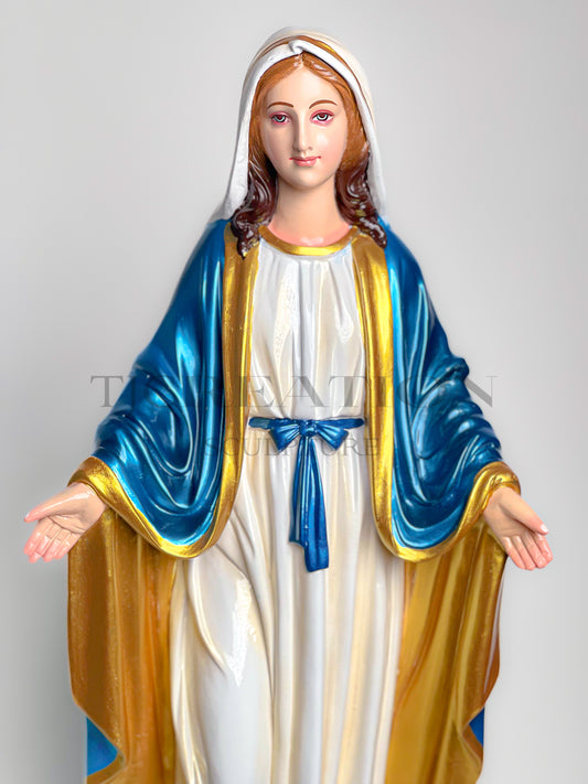 Blessed Virgin Mary Statue  24 inches– Handcrafted Blessed Mother Figure by TJ Creation Sculpture