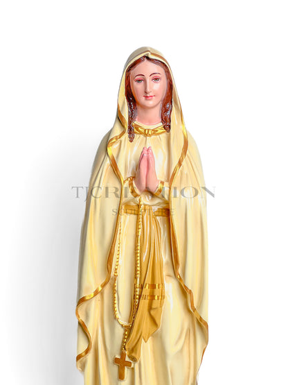 Handcrafted Virgin Mary Statue 24 inches- Ivory Finish
